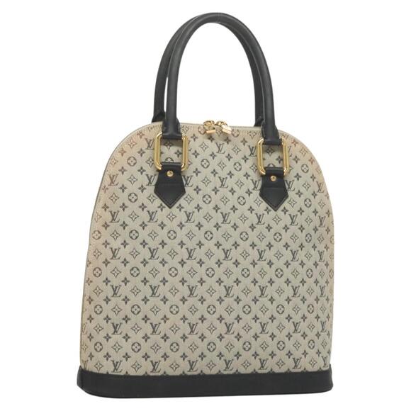 LOUIS VUITTON Monogram Mini Alma Haut Hand Bag Blue M92202 - Picture 1 of 16